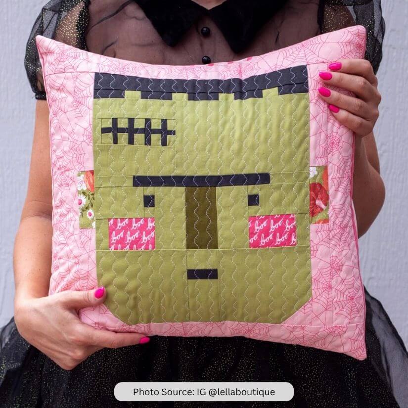 Monster Quilt Idea from IG lellaboutique