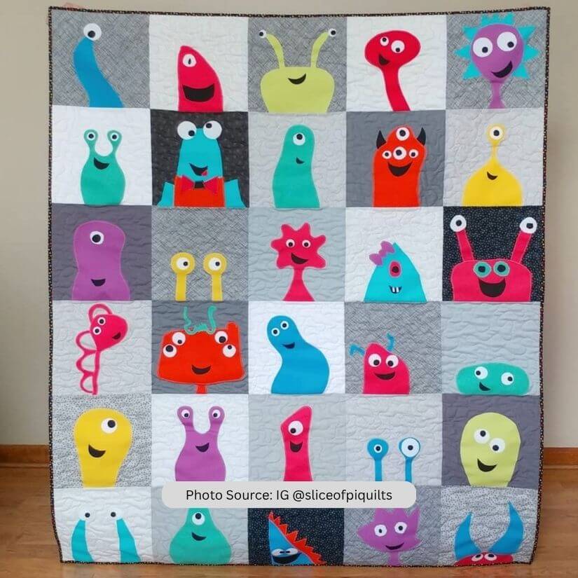 Monster Quilt Idea from IG sliceofpiquilts