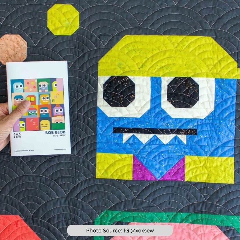 Monster Quilt Idea from IG xoxsew