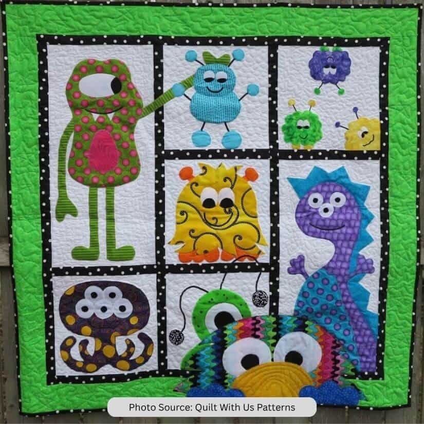 Morgans Monster Madness Quilt Pattern - etsy paid