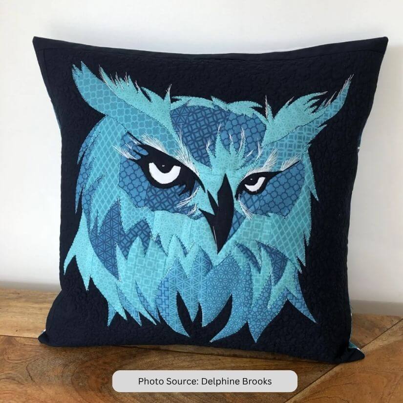 Oliver Owl Cushion Quilt Pattern - etsy paid