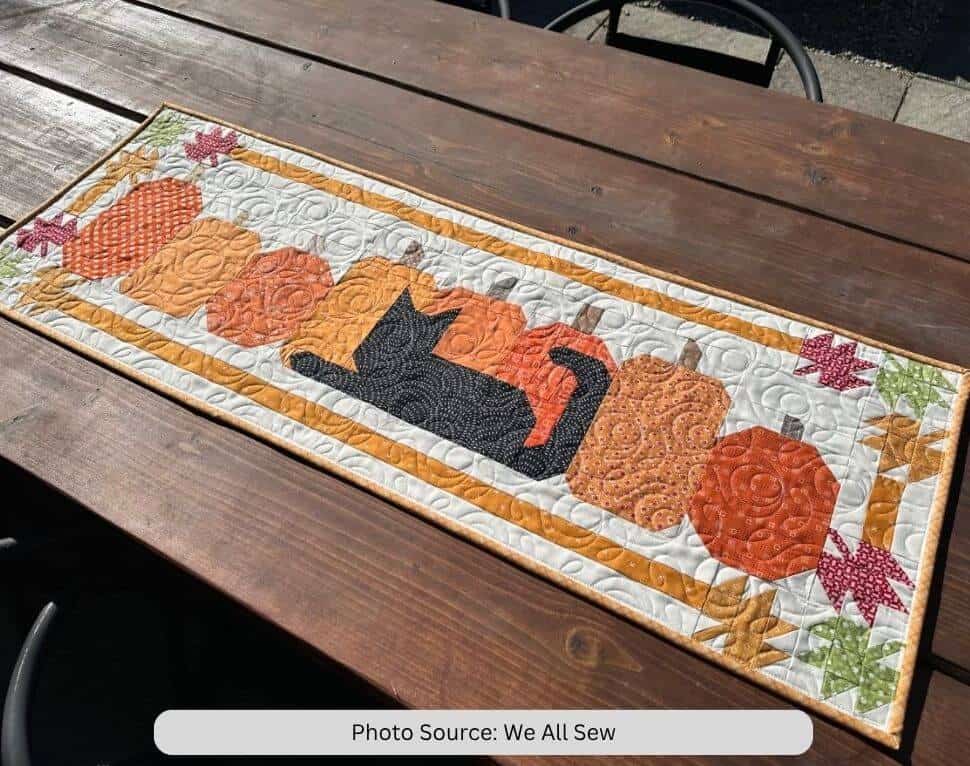 Onyx in Autumn Table Runner Quilt Pattern