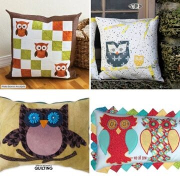 Owl Pillow Quilt Patterns featured cover