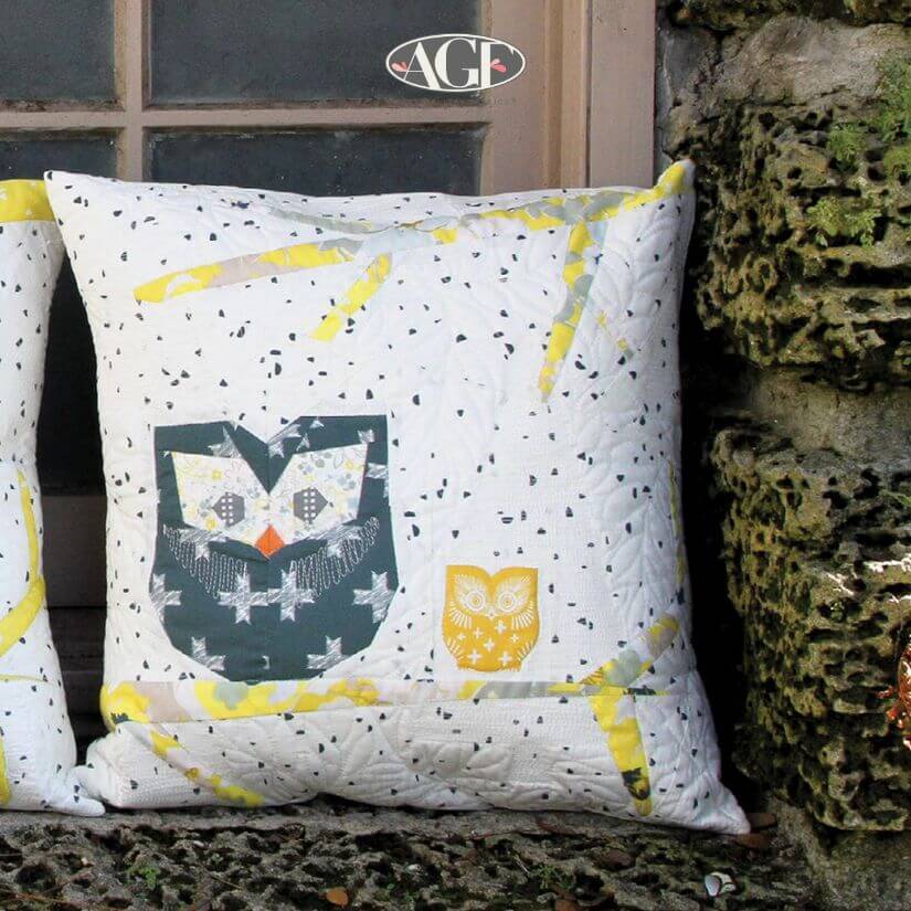 Owlish Pillow Cover Quilt Patter - free quilt pattern
