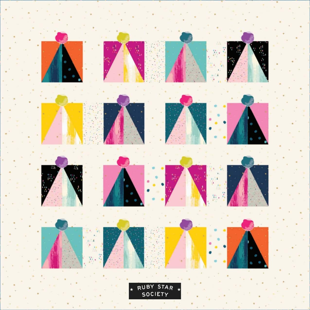 Party Hat Quilt Pattern - free quilt pattern