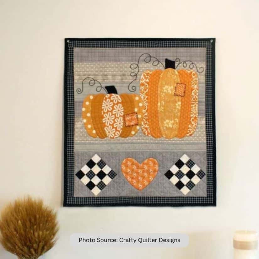 Patchwork Pumpkins Quilt Pattern - etsy paid