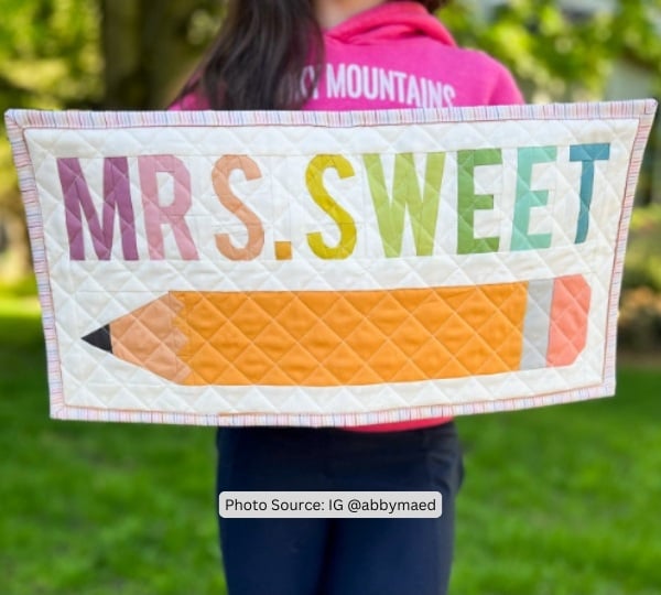 Pencil Quilt Idea from abbymaed