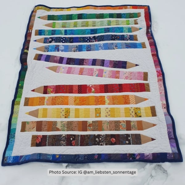 Pencil Quilt Idea from am_liebsten_sonnentage