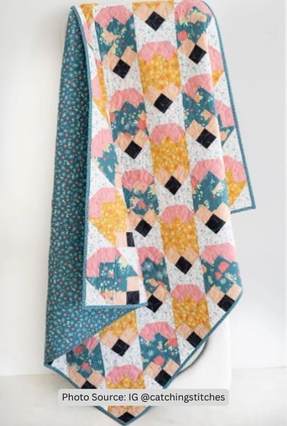 Pencil Quilt Idea from catchingstitches