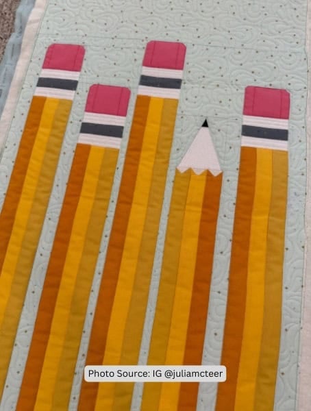 Pencil Quilt Idea from juliamcteer