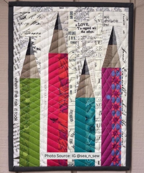 Pencil Quilt Idea from sea_n_sew