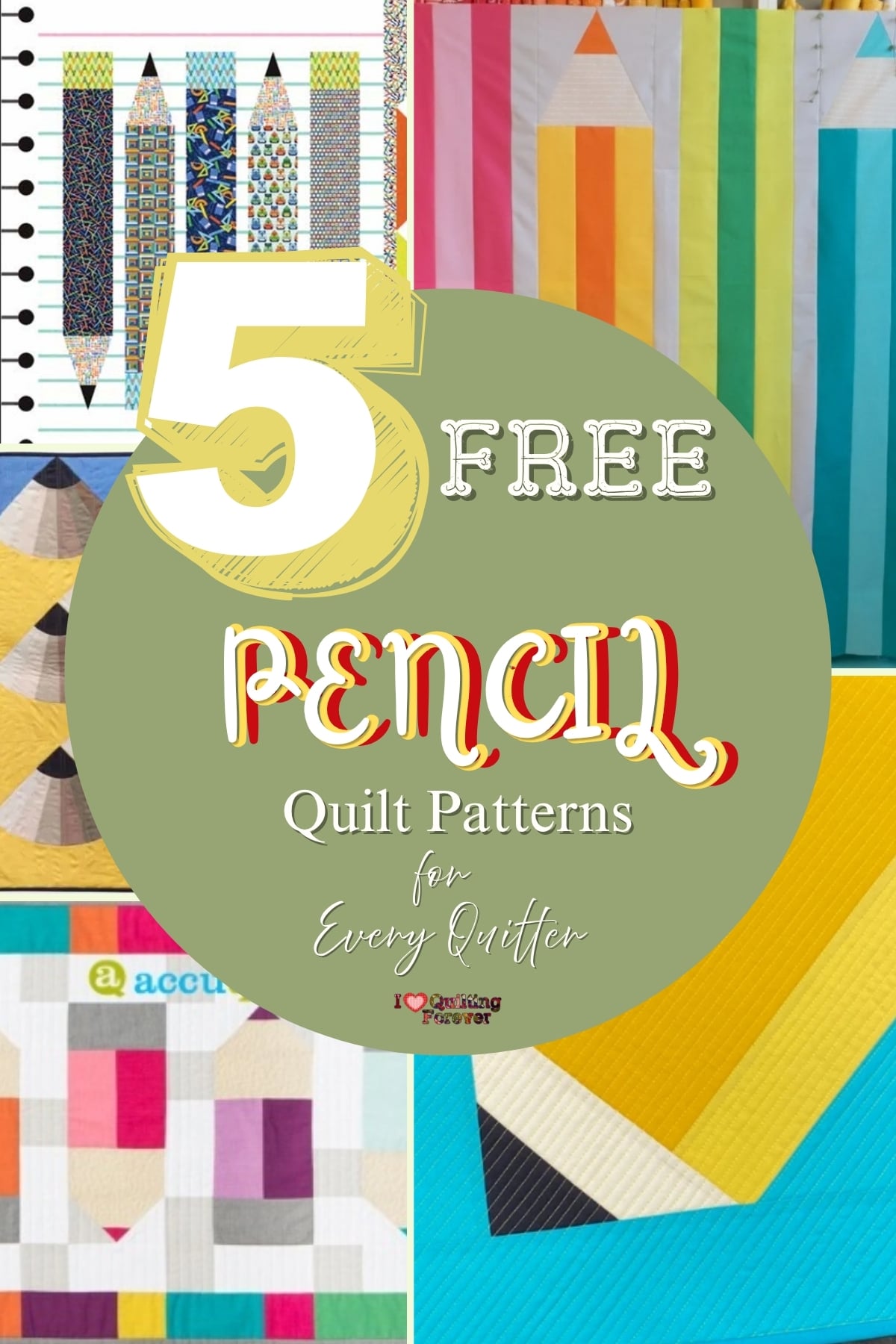 Pencil Quilt Patterns Roundup 1 ILQF Pinterest