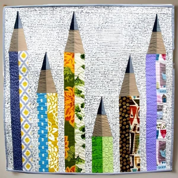 Pencil Wall Quilt Pattern - etsy