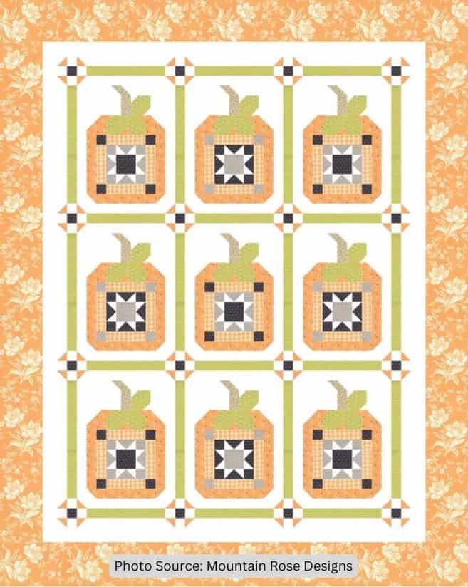 Pumpkin Fancy Quilt Pattern - etsy paid