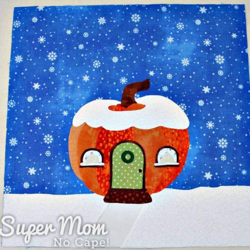 Pumpkin Gnome Home Quilt Pattern - free quilt pattern