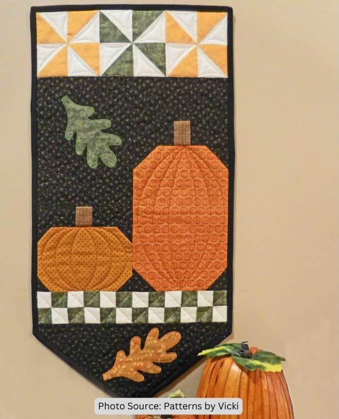 Pumpkin Harvest Quilt Pattern - etsy paid