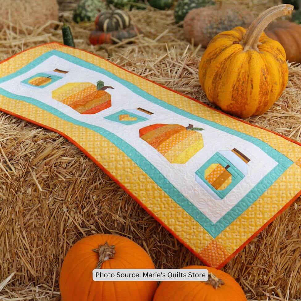Pumpkin Jam Table Runner Quilt Pattern - etsy paid