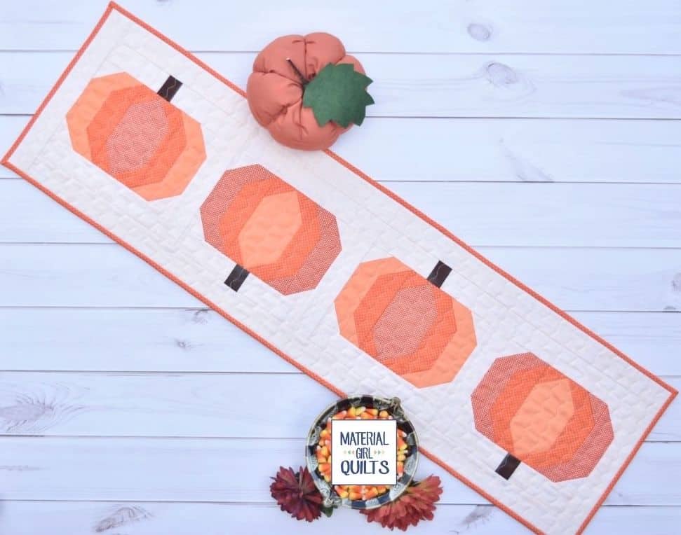 Pumpkin Patch Table Runner Quilt Pattern - free quilt pattern