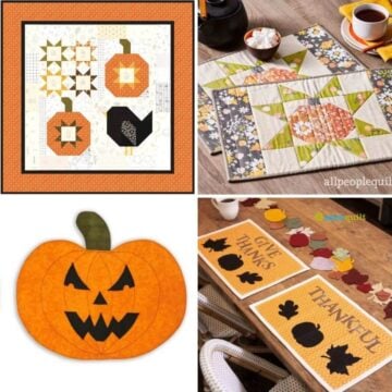Pumpkin Placemat Quilt Patterns featured cover