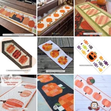 Pumpkin Table Runner Quilt Patterns featured cover