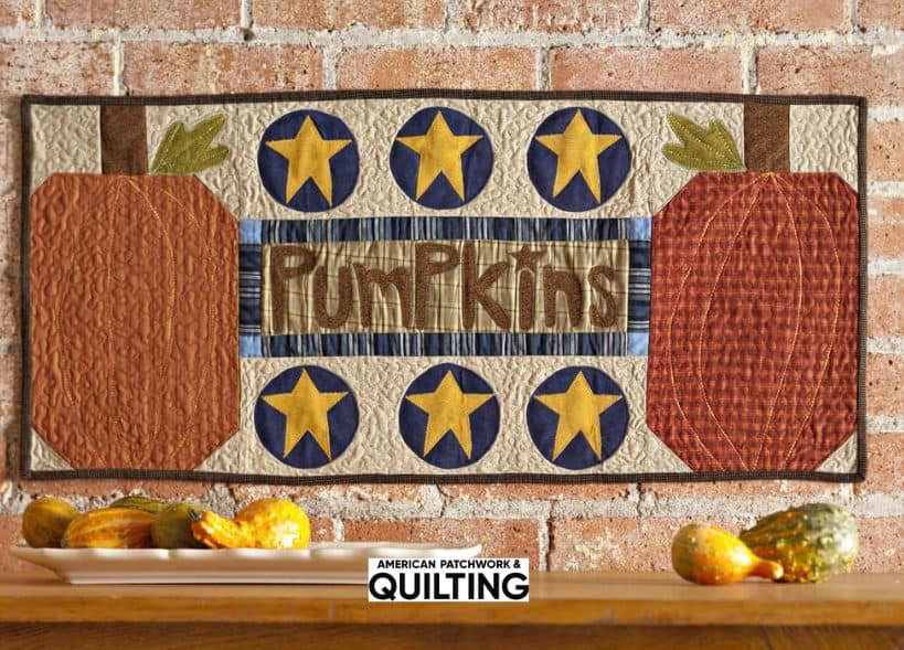 The Great Pumpkin Quilt Pattern - free quilt pattern