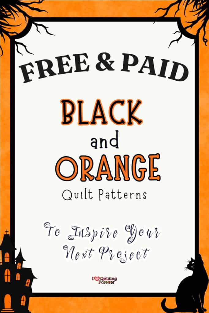 Black and Orange Quilt Patterns Roundup 2 ILQF Pinterest