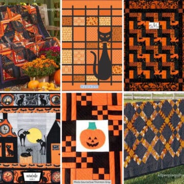 Black and Orange Quilt Patterns Roundup Featured Cover