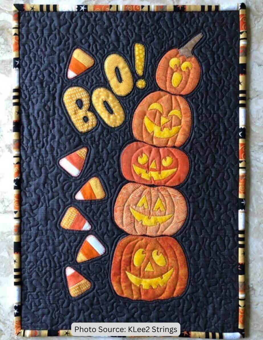 Boo! A Halloween Quilt Pattern - etsy paid