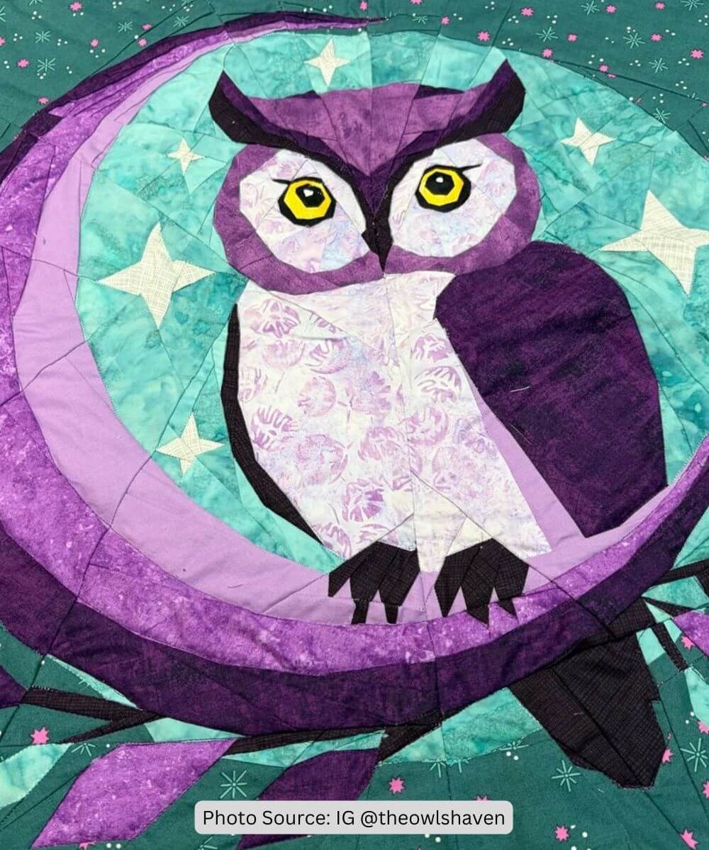 Crescent Moon Quilt Idea from IG theowlshaven