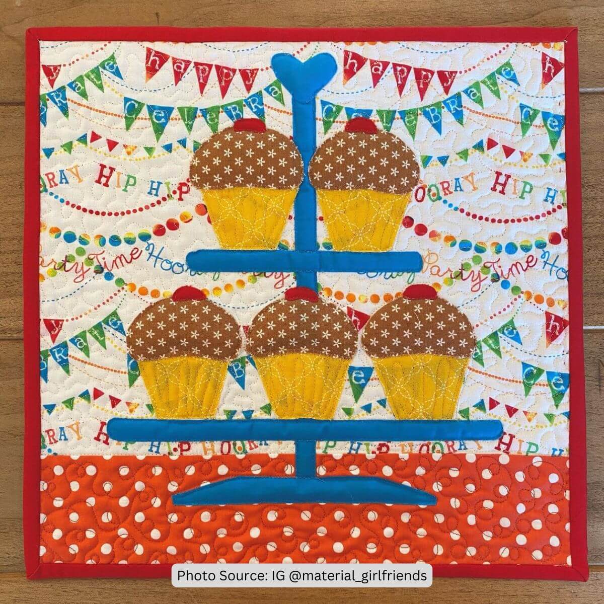Cupcake Quilt Idea from IG material_girlfriends