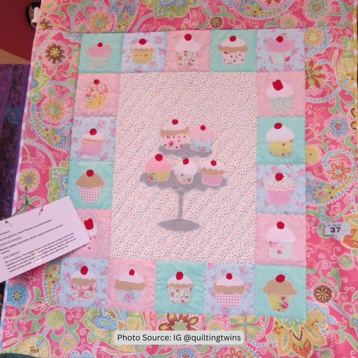 Cupcake Quilt Idea from IG quiltingtwins