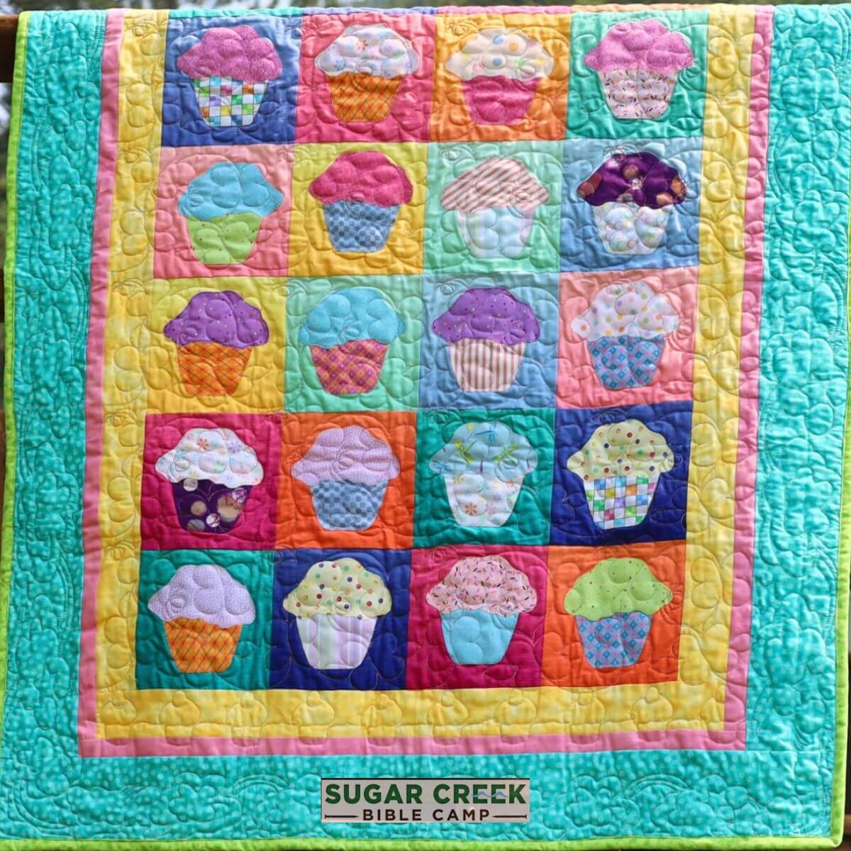 Cupcake Quilt Idea from IG sugarcreek.biblecamp