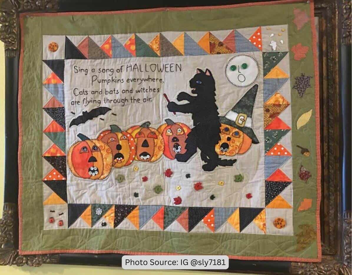 Halloween Wall Hanging Quilt Idea from IG sly7181