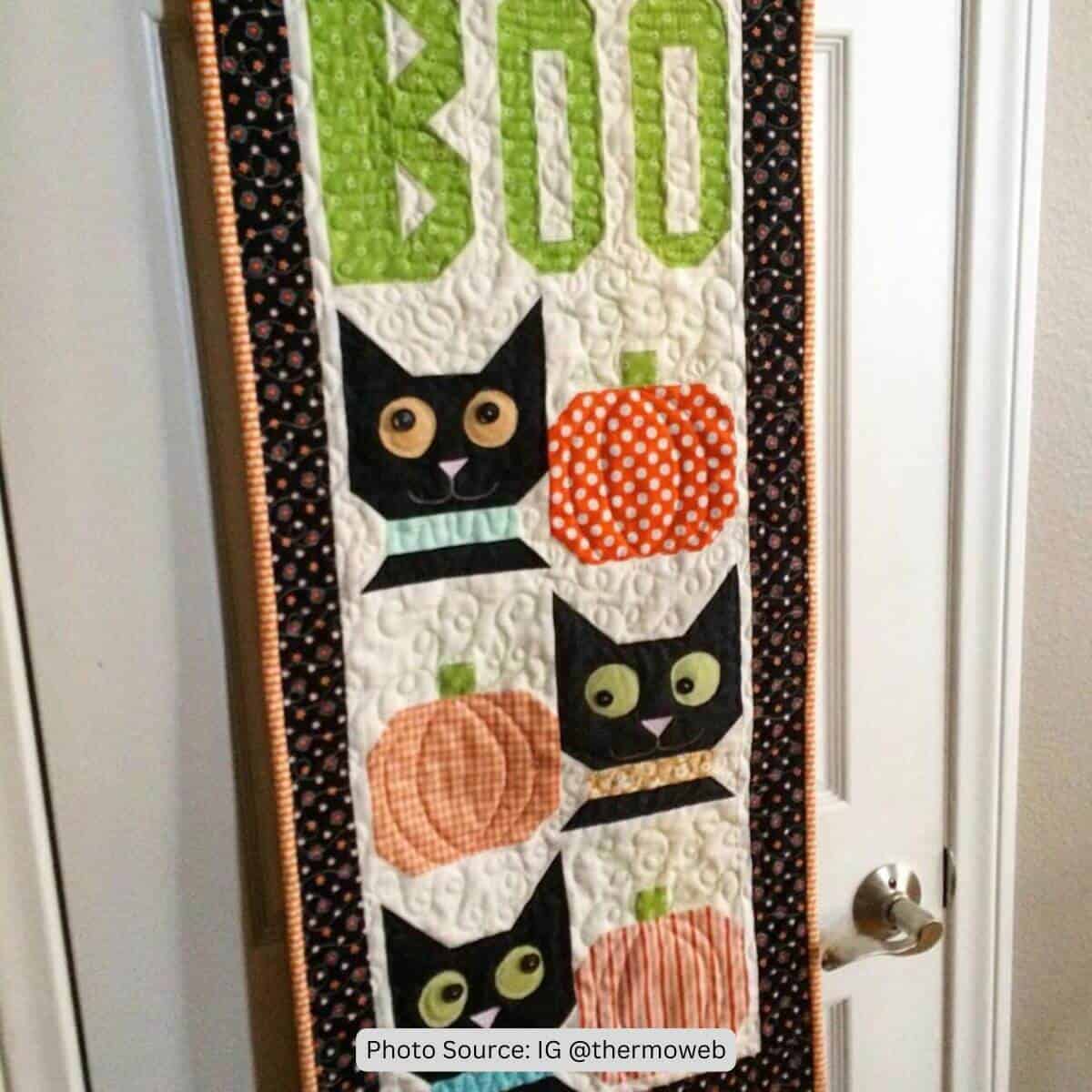 Halloween Wall Hanging Quilt Idea from IG thermoweb