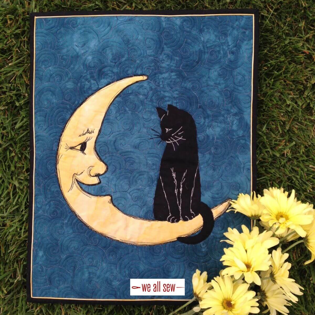 Hello Mr. Moon Quilt Pattern - free quilt pattern