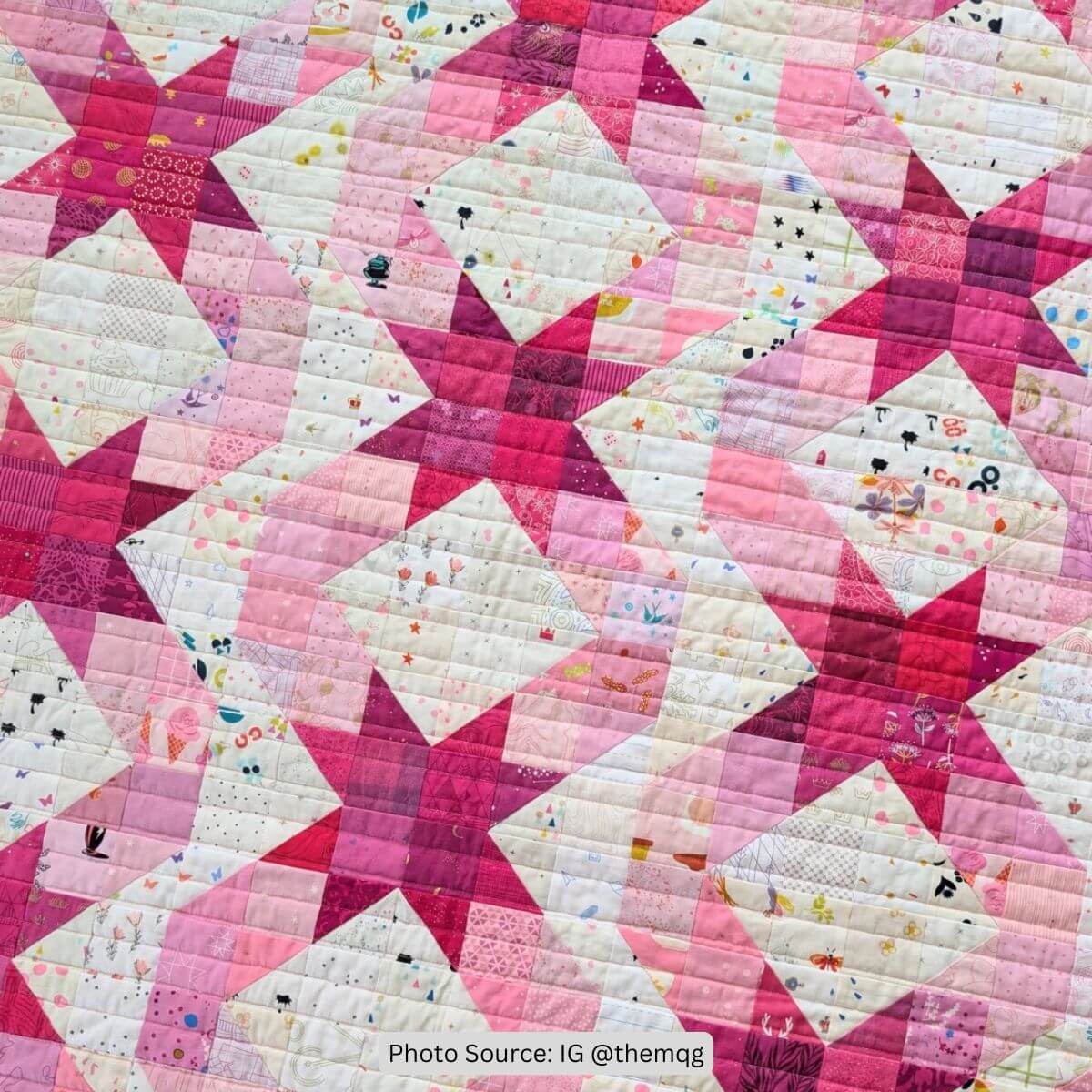 Pink Quilt Idea from IG themqg