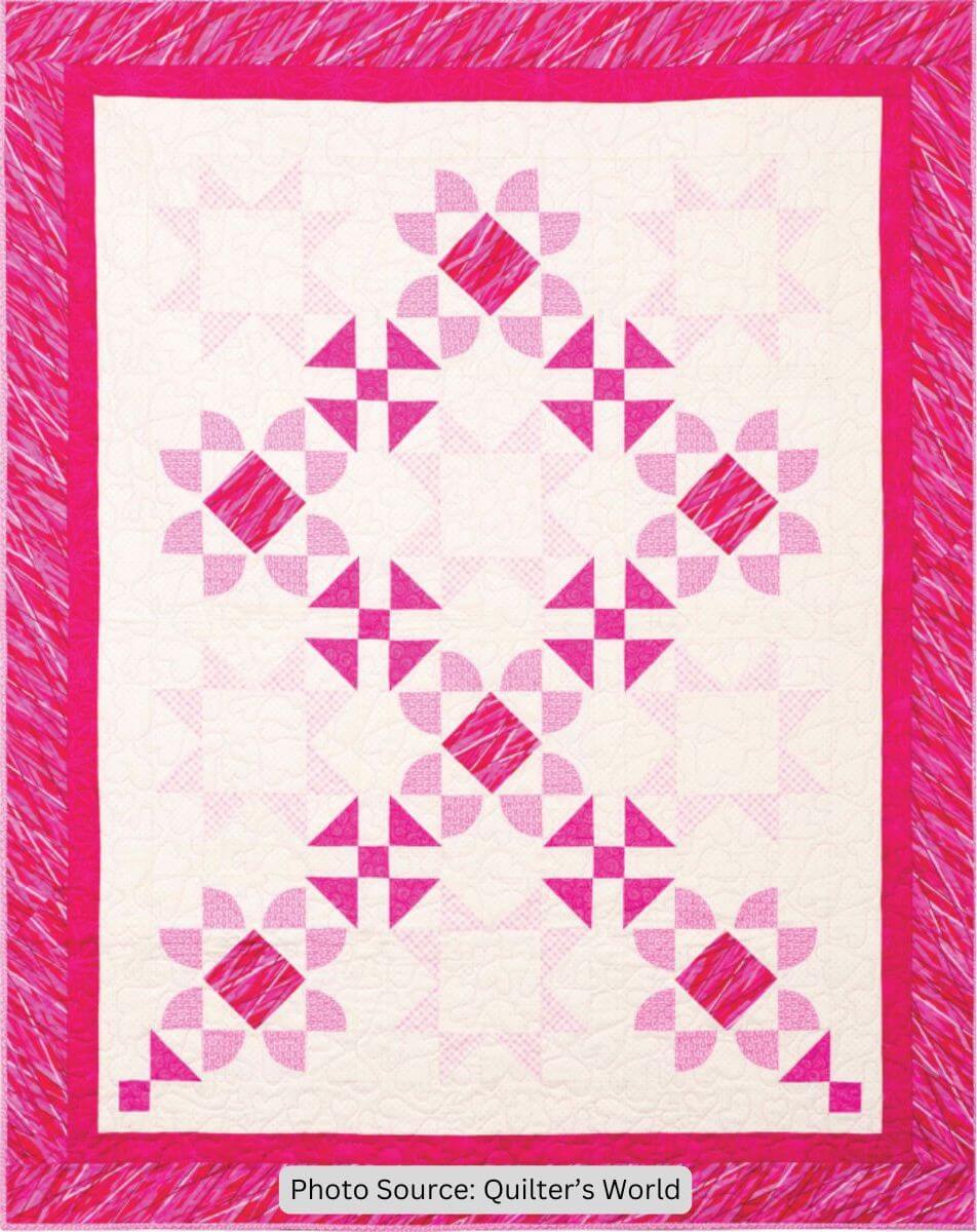 Pink Ribbon Quilt Pattern - free quilt pattern