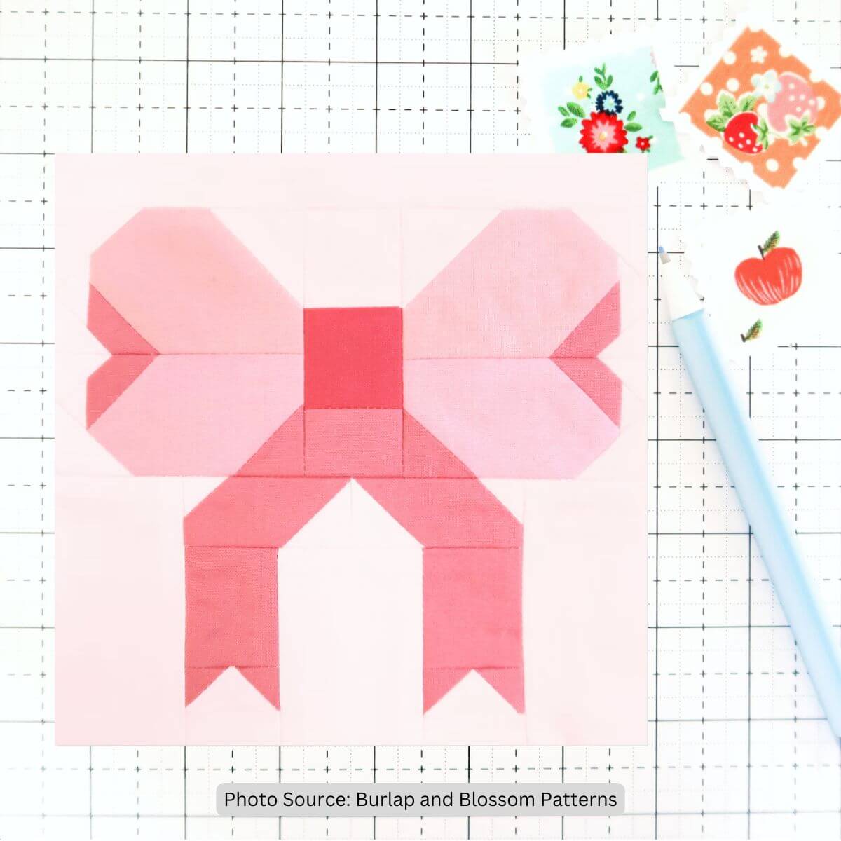 Pretty Bow Quilt Block Pattern - etsy paid