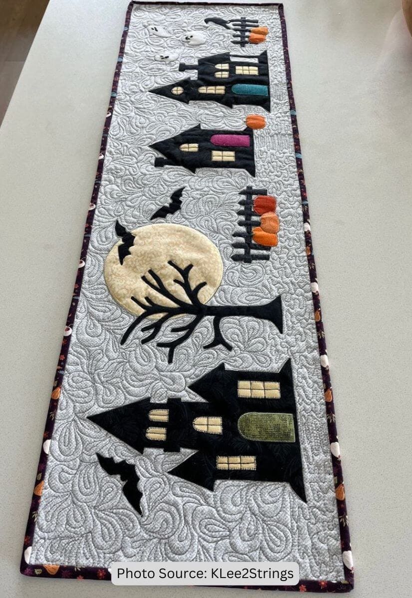 Spooky Hollow Table Runner Quilt Pattern - etsy paid
